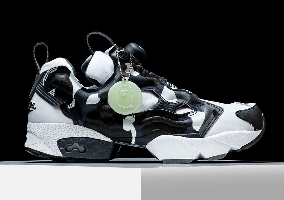 Bape Reebok Instapump Fury White Black 1