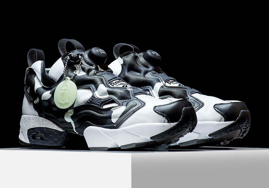 Bape Reebok Instapump Fury White Black 2