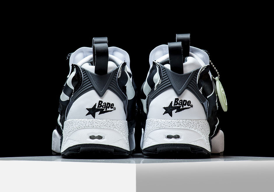 Bape Reebok Instapump Fury White Black 4