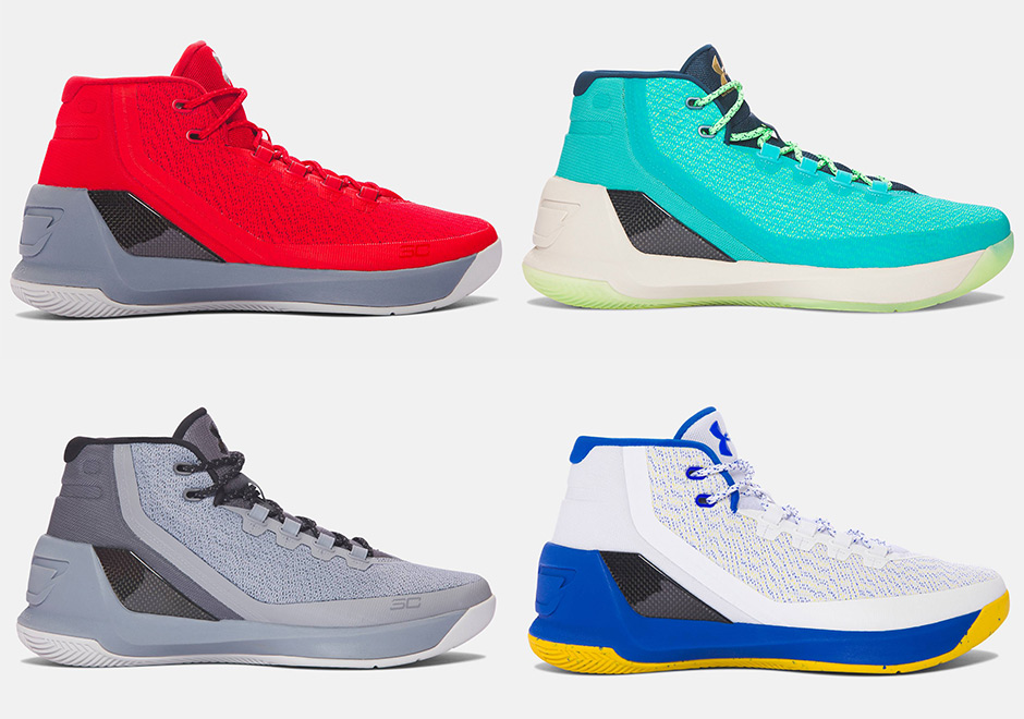 Release Dates For Upcoming Under Armour Curry 3 Colorways