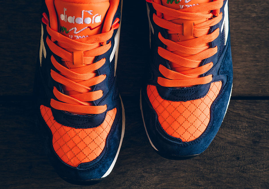 Diadora V7000 Panino Navy Orange White 6