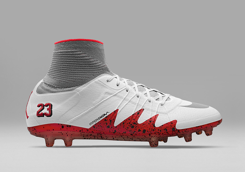 Jordan Neymar Hypervenom Phantom White Red 2