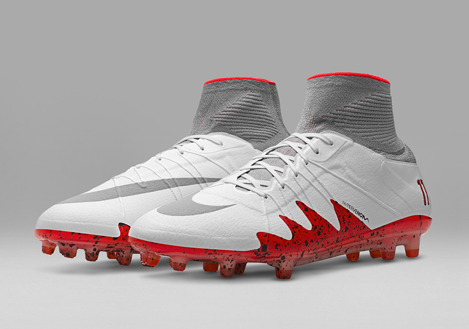 Jordan Neymar Hypervenom Phantom White Red 5