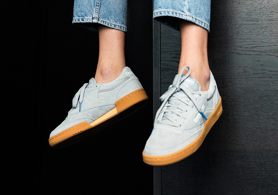 Naked Reebok Club C Indoor Grey Suede 2