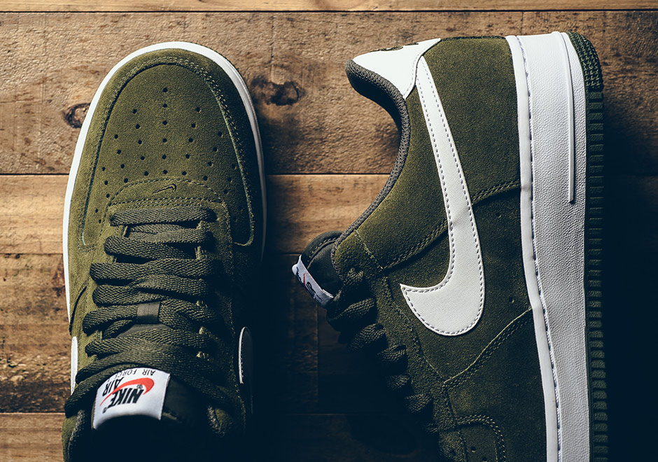 Nike Air Force 1 Cargo Khaki Suede 4