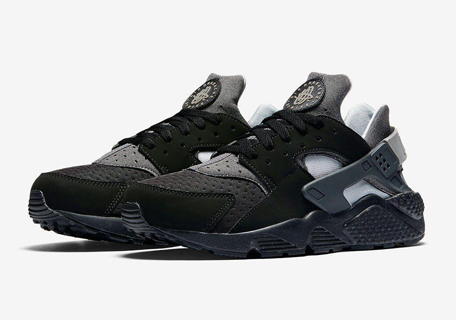 Nike Air Huarache Raiders Black Wolf Grey 2