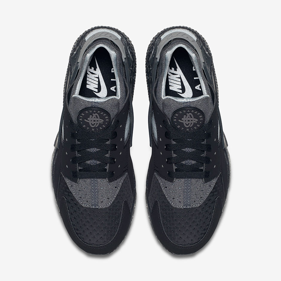 Nike Air Huarache Raiders Black Wolf Grey 3