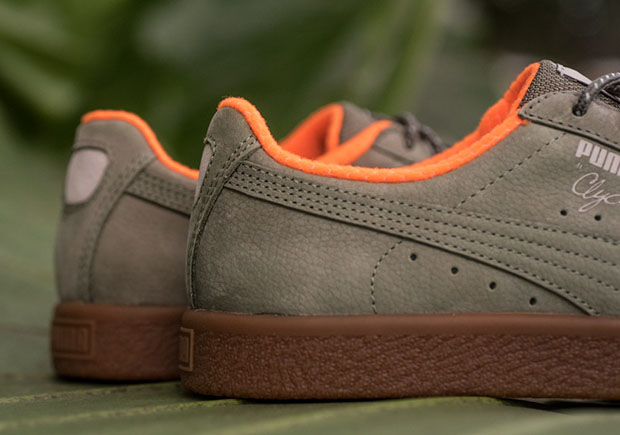 Puma Clyde Winter Olive 2