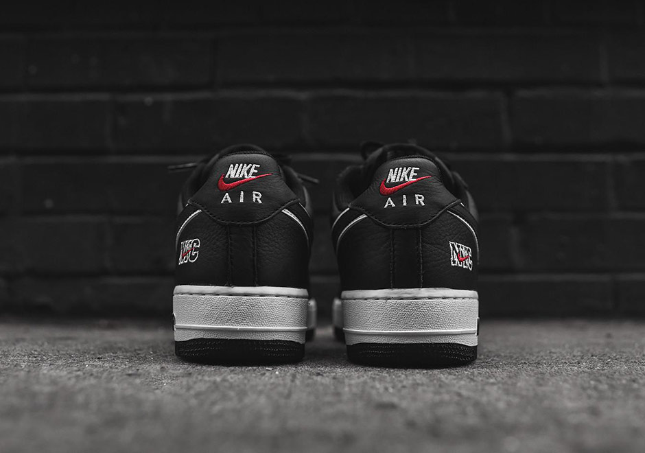 Nike Air Force 1 Retro Nyc Black White Varsity Red 845053 002 5