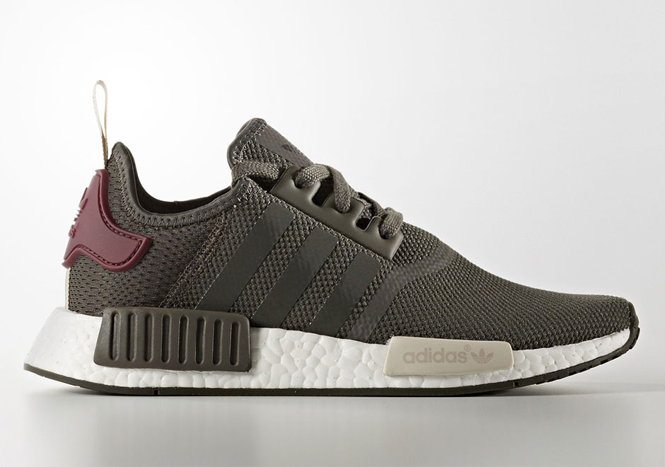 Adidas Nmd R1 Olive Maroon 2017 Release 01