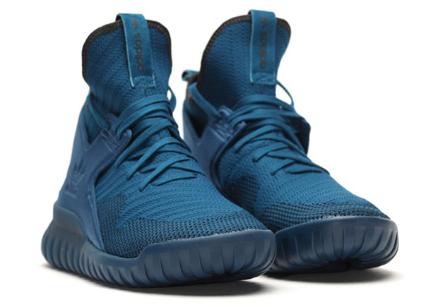 Adidas Tubular X Primeknit Tech Steel Blue 2