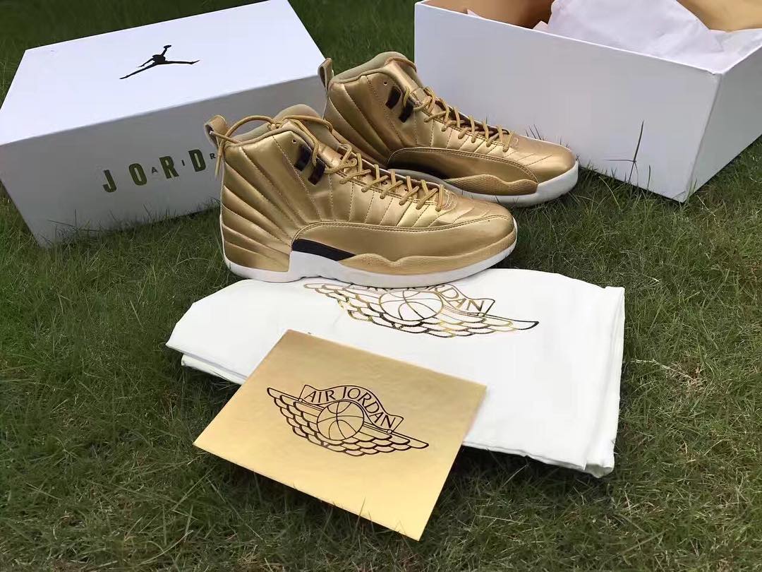 Air Jordan 12 Pinnacle Gold First Look 01