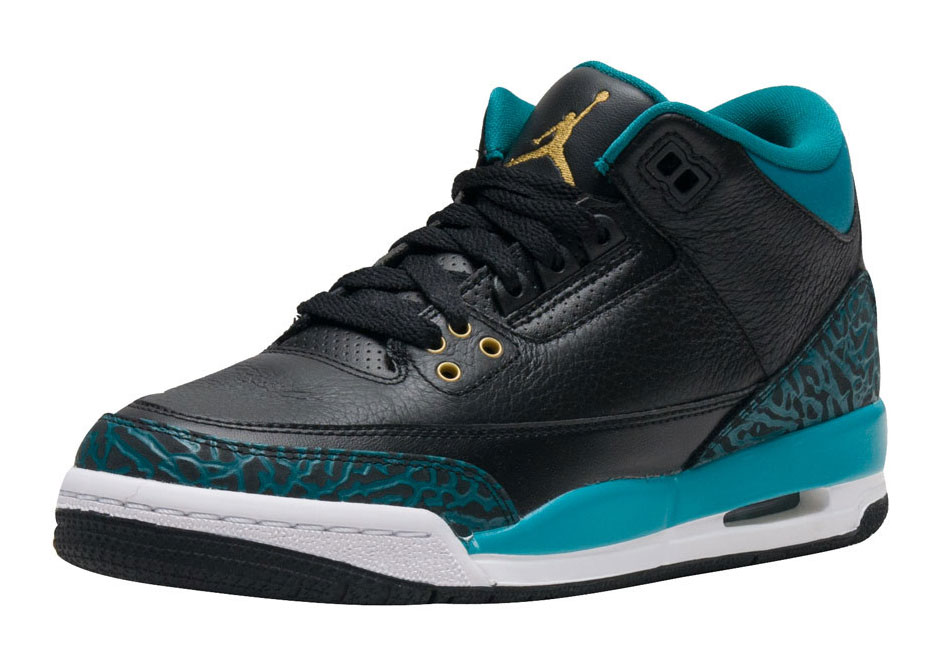 Air Jordan 3 Gs Teal 2