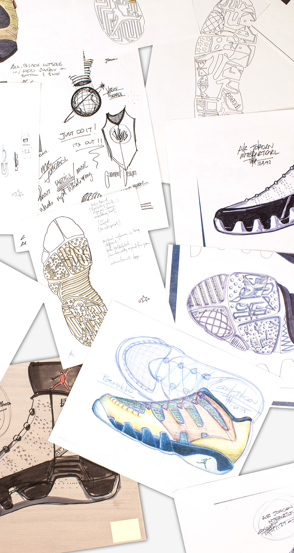 Air Jordan 9 Tinker Hatfield Sketches 1