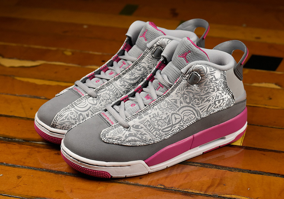 Jordan Dub Zero Grey Pink Girls 4