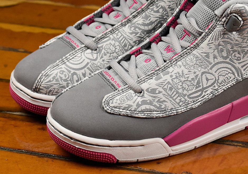 Jordan Dub Zero Grey Pink Girls