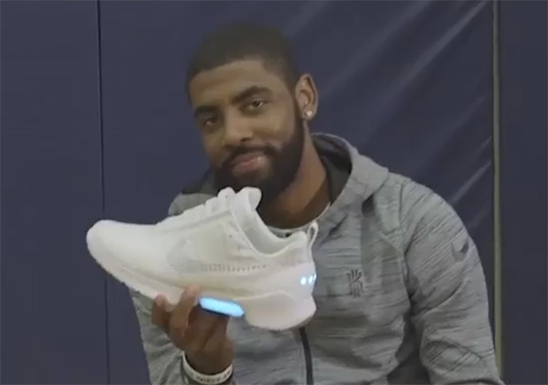 Kyrie Irving Tests Out The Nike HyperAdapt 1.0