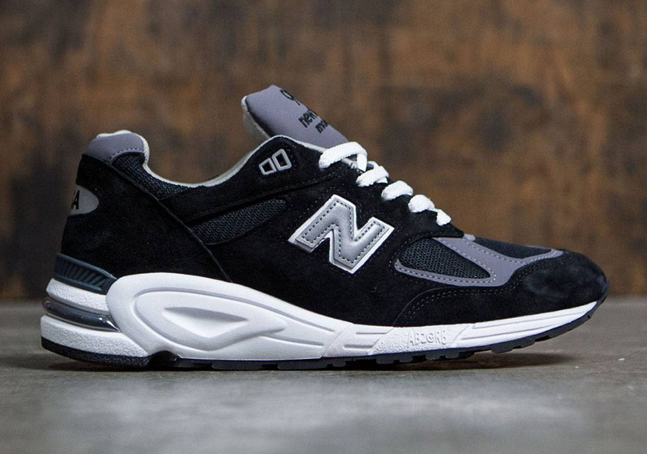 New Balance 990v2 Black Silver 1