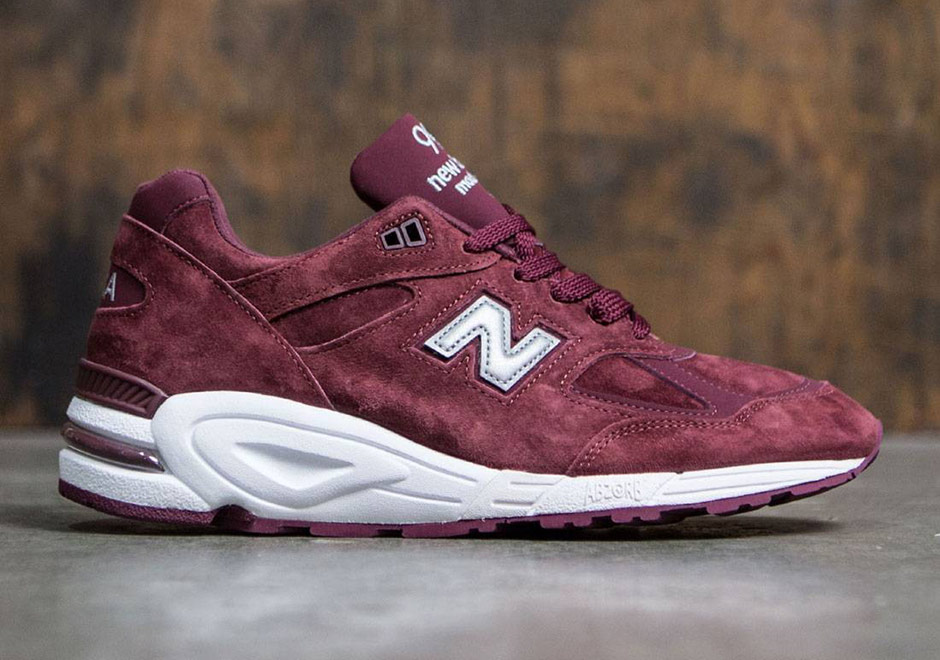 New Balance 990v2 Burgundy Silver 2