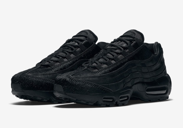 Nike Adds Pony Hair To The All-Black Air Max 95 For Women