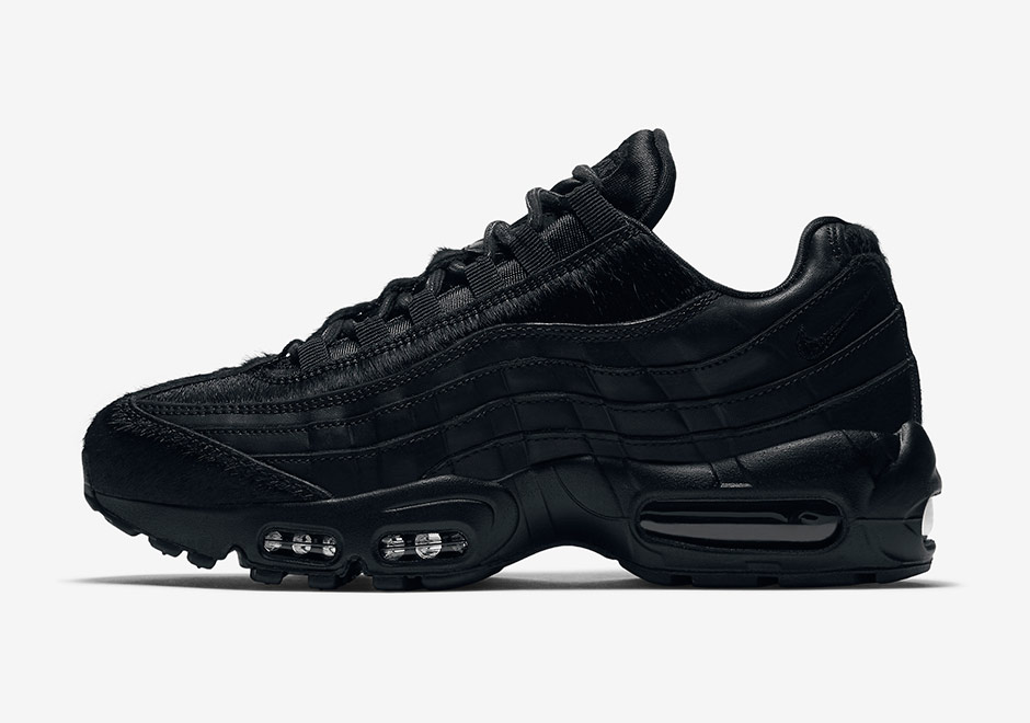 Nike Air Max 95 Wmns All Black Pony Hair 2