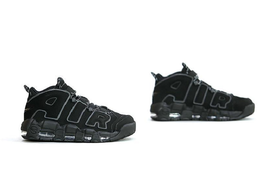 Nike Air More Uptempo Black Grey 03