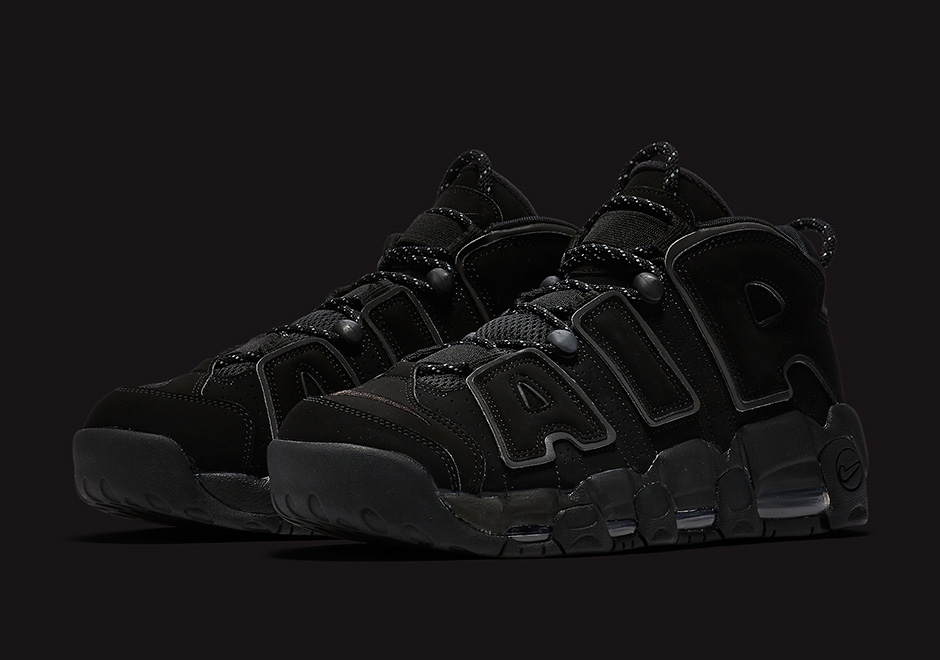 Nike Air More Uptempo Black Reflective 3m 02