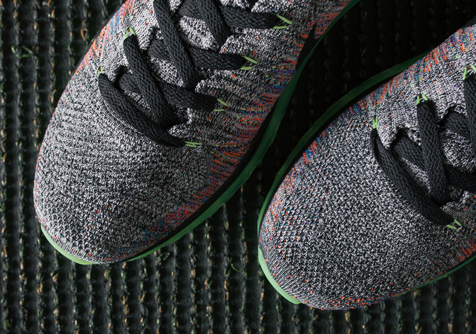 Nike Flyknit Air Max Grey Multicolor Neon 1