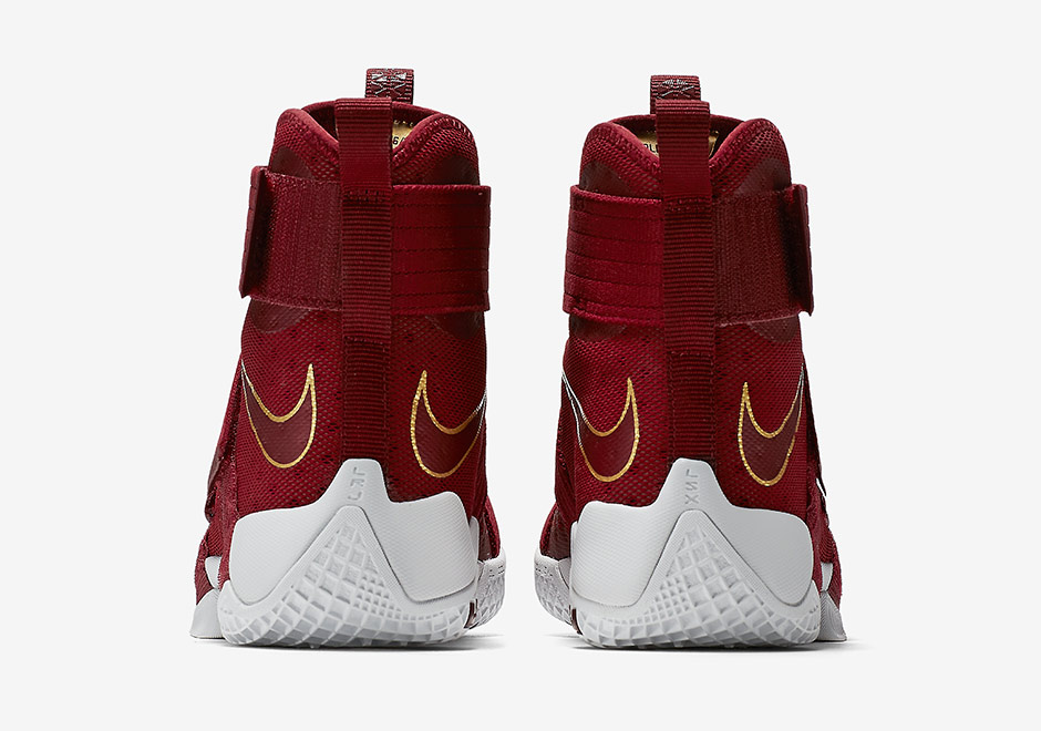 Nike Lebron Soldier 10 Team Red Metallic Gold 5