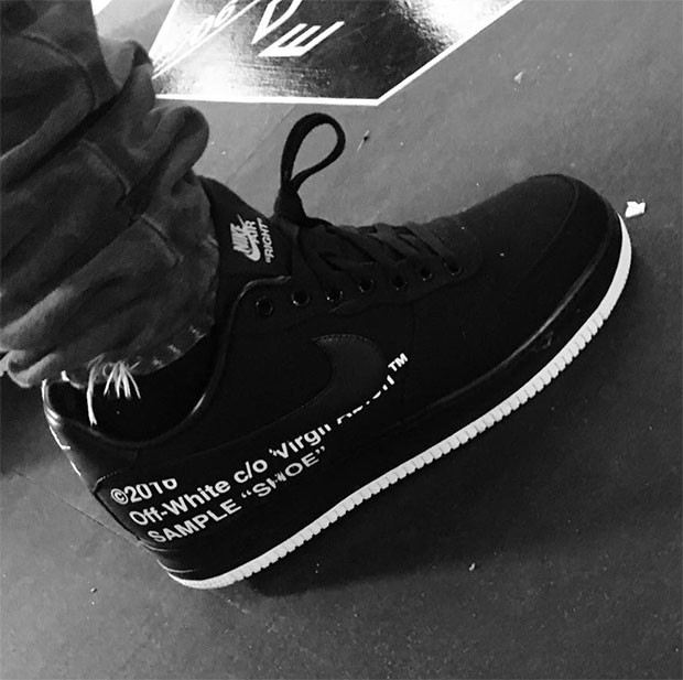 Virgil Abloh Nike Air Force 1 Off White Black 1