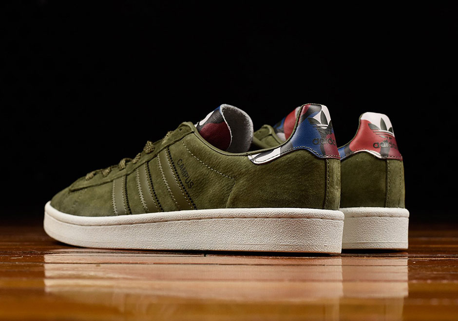 Adidas Campus Olive Green Suede Bb0077 01