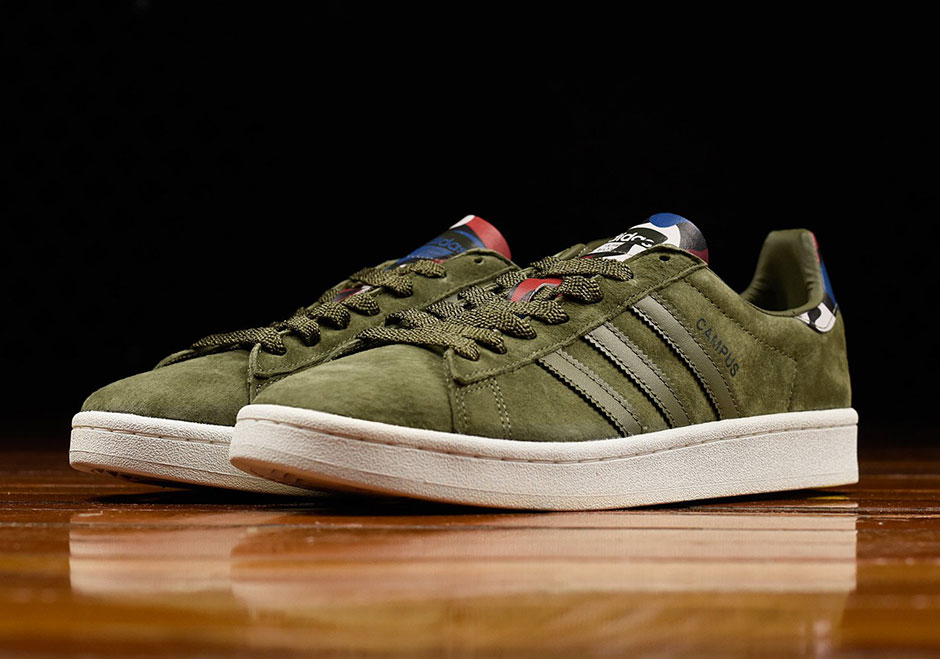 Adidas Campus Olive Green Suede Bb0077 03