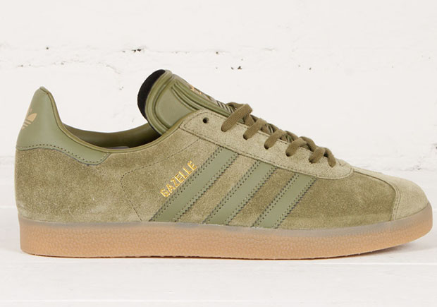 Adidas Gazelle Olive Cargo Gum 22