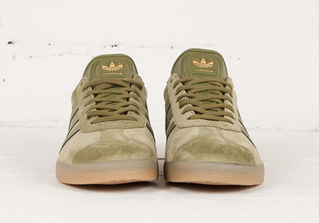 Adidas Gazelle Olive Cargo Gum 32