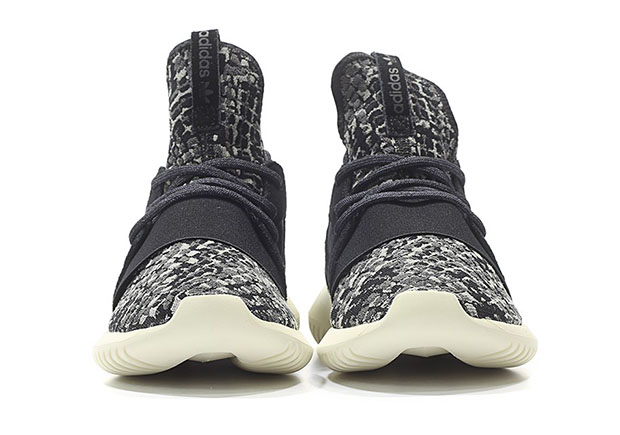 Adidas Originals Tubular Defiant W Core Black Chalk White Bb5122 Snake Pattern 3