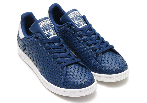 Adidas Stan Smith Woven Blue White Bb0050 1