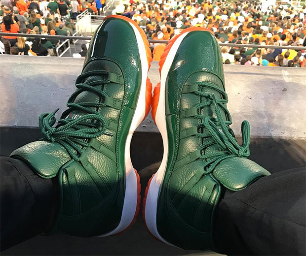 Air Jordan 11 Miami Hurricanes Pe