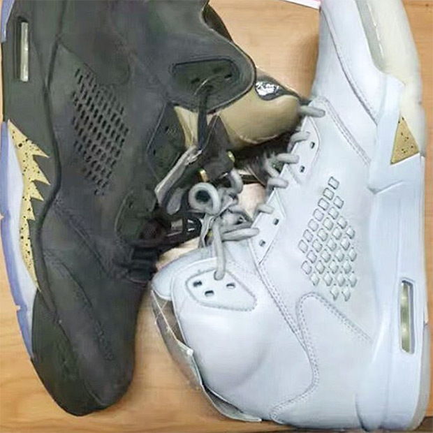 Air Jordan 5 Flight Jacket White Sample 1