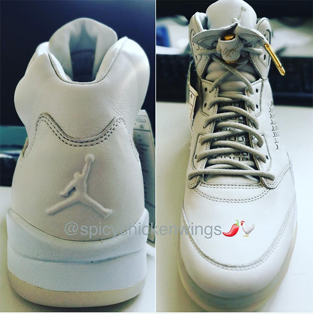 Air Jordan 5 Flight Jacket White Sample 3