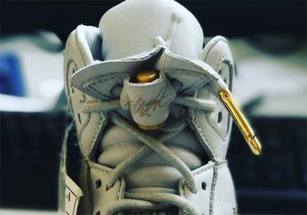 Air Jordan 5 "Flight Jacket" Sample In White Surfaces