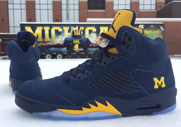 Air Jordan 5 Michigan Wolverines Pe 1