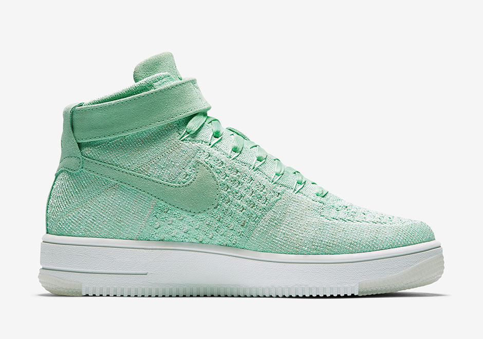 Nike Air Force 1 Mid Flyknit Enamel Green 03