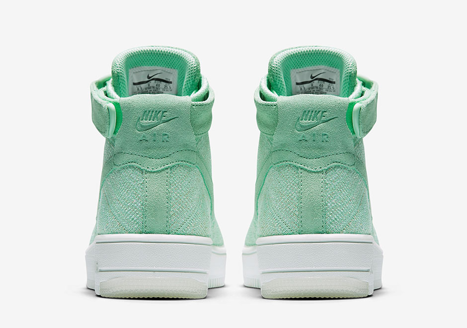 Nike Air Force 1 Mid Flyknit Enamel Green 05