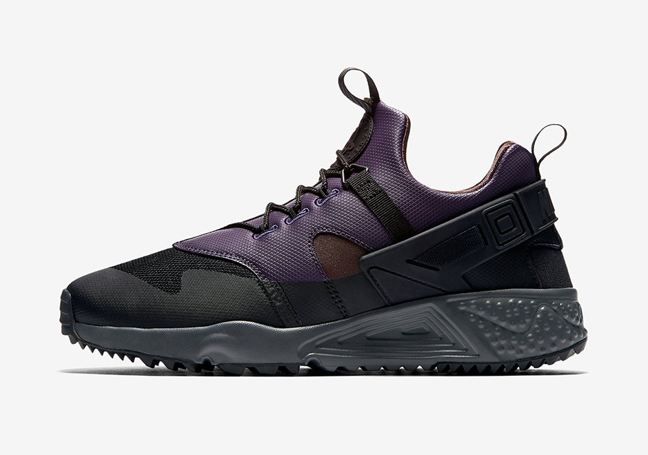 Nike Air Huarache Utility Black Purple Brown 2