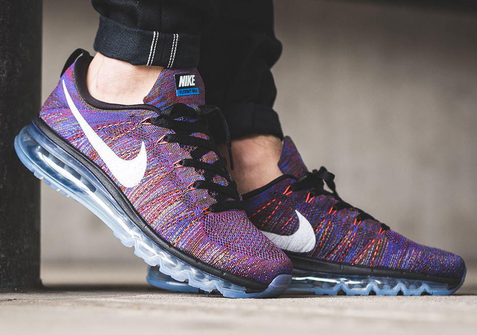 Nike Air Max Flyknit Multi Color Medium Blue 02