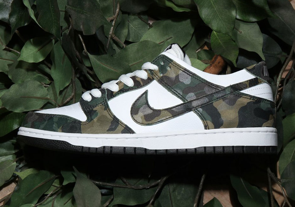 Nike Sb Dunk Low Camo Legion Green White Black 01