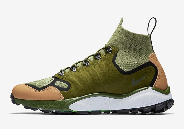 Nike Talaria Mid Flyknit Releasing In Green And Tan