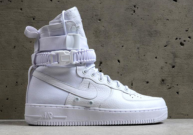 The Nike SF-AF1 “Triple White” Releasing At Foot Locker