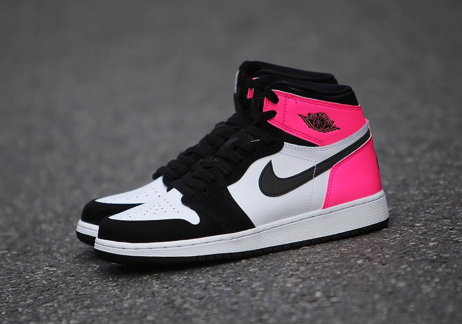 9air Jordan 1 Retro High Og Valentines Day Black Pink 9