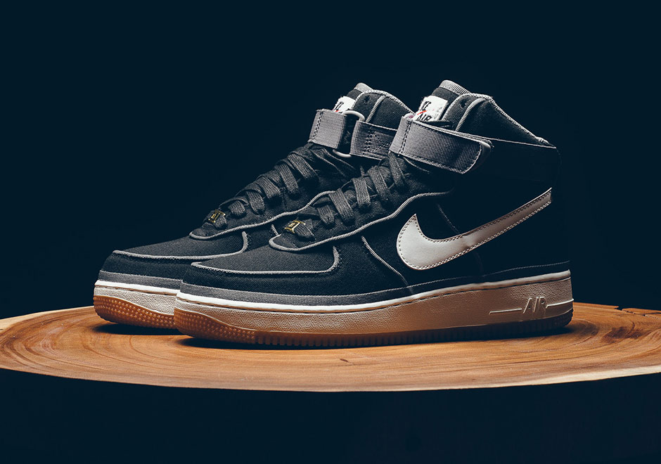 Nike Air Force 1 High 07 Lv8 Black Sail Team Orange 2